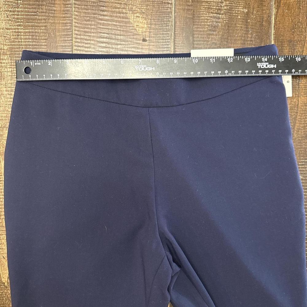 A New Day Navy Blue High Rise Skinny Ankle Stretch Pants Elastic Waist - Picture 3 of 8